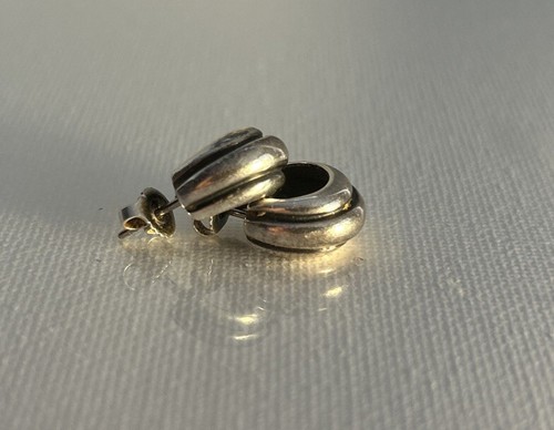 James Avery Trio abgeschrägte Huggie Creolen Ohrstecker Sterlingsilber nicht mehr produziert