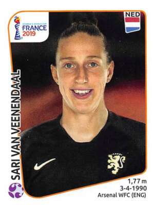 2019 Panini Women's World Cup France Stickers #388 Sari van Veenendaal