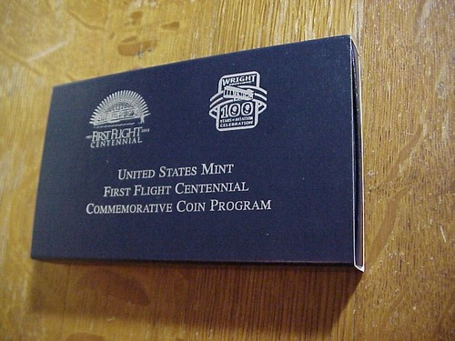 2003 P US Mint FIRST FLIGHT Centennial CAMEO PROOF SILVER DOLLAR in Box with COA - Picture 8 of 12