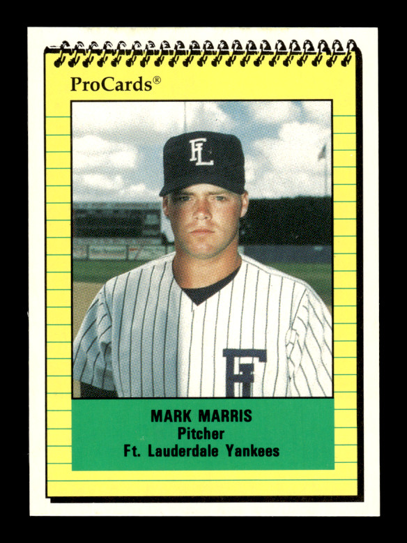 1991 ProCards # 2421 Mark Marris (ML) Fort Lauderdale Yankees New York Yankees