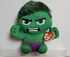 TY Beanie Baby - HULK (Marvel) Stuffed Animal Toy New