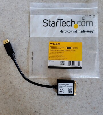 Star Tech DP2DVI2 DisplayPort to DVI Adapter - DP Converter - StarTech.com