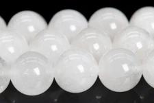 Natural White Angola Crystal Quartz Beads Grade A Round Loose Beads 6/8-9/9-10MM