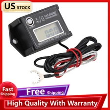 Anti-Vibration Digital Hour Meter Tachometer-Maintenance Reminder-Max RPM Recall