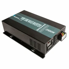 2500W Pure Sine Wave Power Inverter 60/72V DC to 120/220V AC Car Power Motor RV