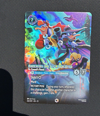 Ravensburger Darkwing Duck & Launchpad-St. Canard's Finest Enchanted Holo EN
