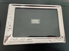 Sterling Silver Baby Photo Frame 3D Trains,Teddy Bear, Toys - 5 x 7 Vintage