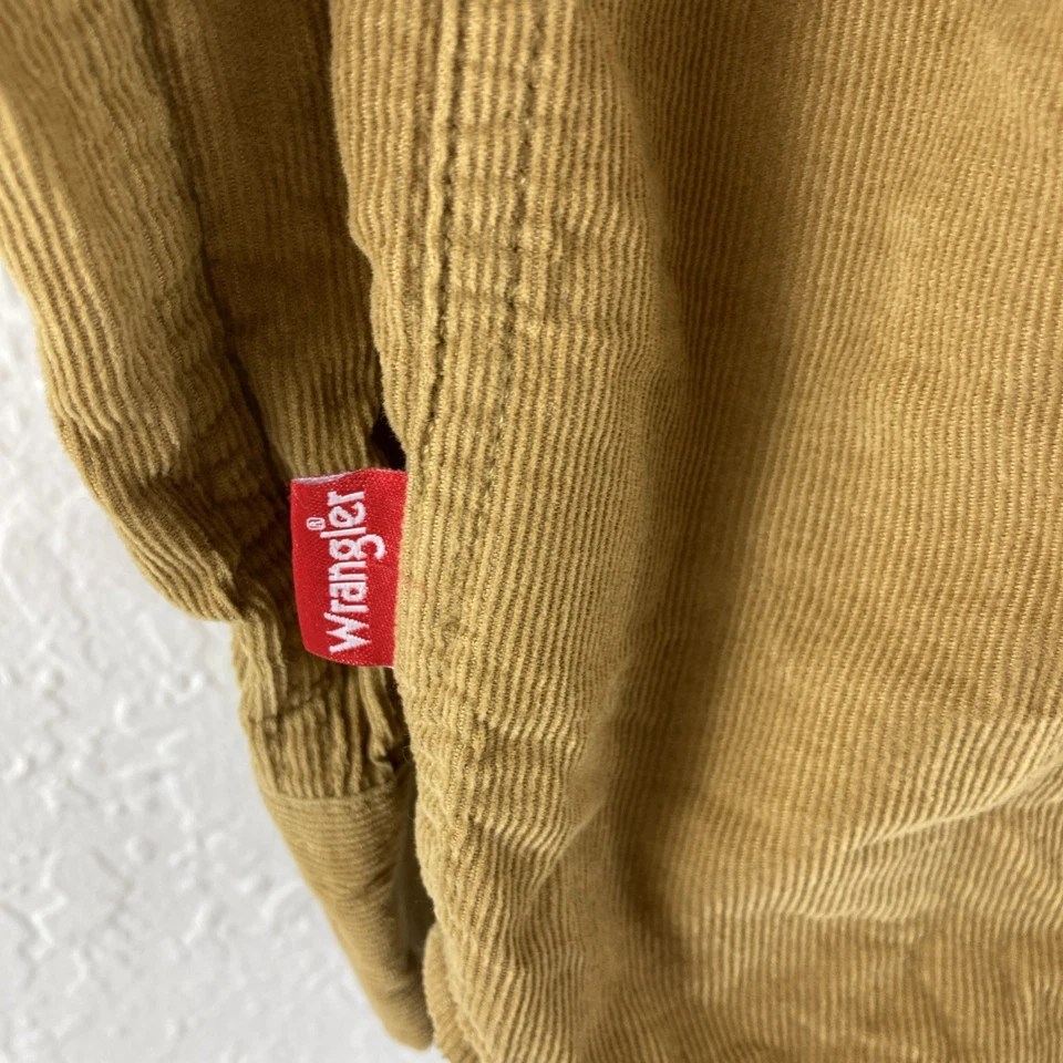 Camisa de Pana Wrangler Niños Talla L 10/12 Botón Frontal Vaquero Bronce Manga Larga Foto 3 de 4