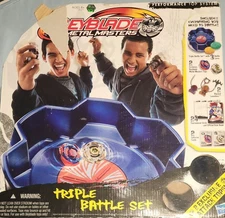 BeyBlade Metal Masters Triple Battle Set Incomplete See Photos Great Condition