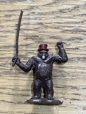 Gorilla Circus Figure RED TOP HAT Plastic playset Hong Kong Vintage plastic
