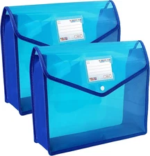 YoeeJob Plastic File Folders Legal Size 2 Pcs, Expandable Document Folder with