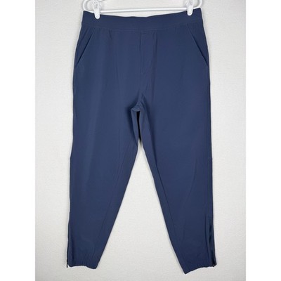 Public Rec Stadium Joggers Mens 34/30 Blue Tapered Zipper Ankle Stretch Pants