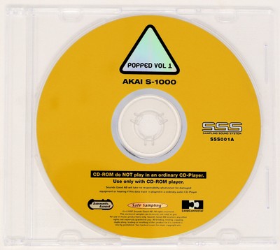 Sounds Good Popped Vol.1 Sampling Sound System Akai Sample/Sound Library CD