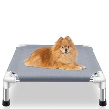 Elevated Dog Bed for Small Dogs, Dog Cooling mat Cot, Raised Dog Bed  Indoor...