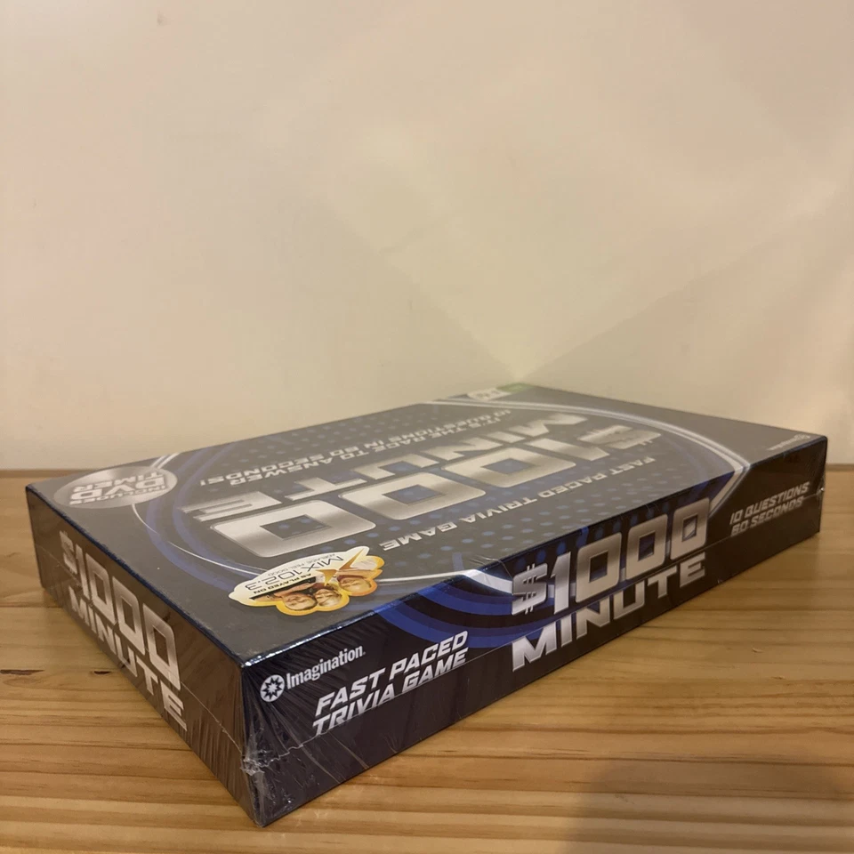 $1000 MINUTE TRIVIA GAME By Imagination - New Sealed With DVD Timer - Image 4 of 4