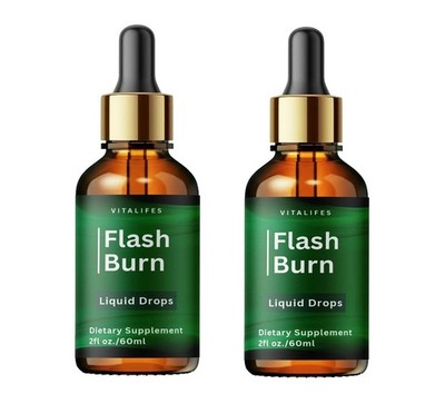 (2 Pack) Flash Burn Drops Advanced Health & Fitness Supplement Fat Weight Loss