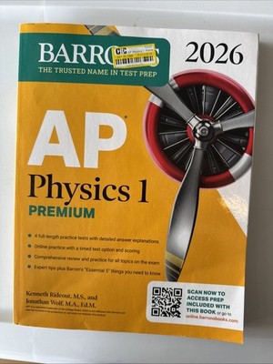 AP Physics 1 Premium, 2026: Prep Book with 4 Practice Tests + Comprehe Paperback