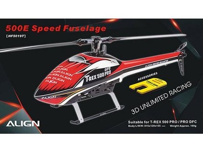 Align T-Rex 500E Speed Rumpf - rot & weiß