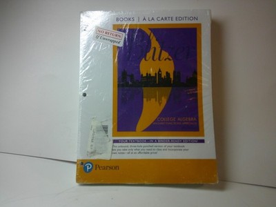 BLITZER COLLEGE ALGEBRA BOOK A LA CARTE 3 RING EARLY FUNCTIONS APPROACH SEALED