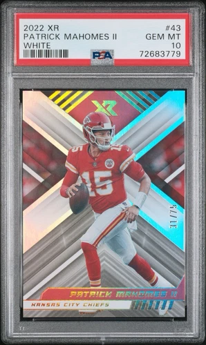 Patrick Mahomes II 2022 Panini XR #43 White 31/75 Kansas City Chiefs