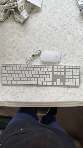 Set Apple Keyboard (USB) con tastierino numerico + Magic Mouse 
