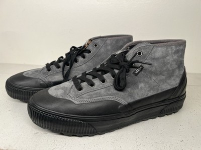 NIB Vans Destruct Mid MTE Pewter/Black Suede Shoes - Men's Size 11