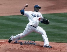 Rubby de la Rosa Signed 8X10 Photo Autograph LA Dodgers Pitching Auto w/COA