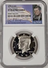 1991 S 50C J. F. Kennedy PF70 Ultra Cameo NGC Facsimile Signature Portrait Label