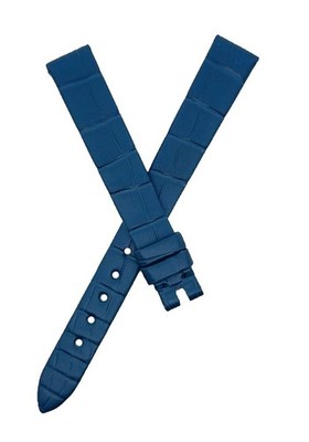 Chopard 12mm x 10mm Dark Blue Alligator Women's Watch Band Strap 105/070