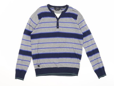 Grauer Pullover Pulli Herren UK Größe M Dissident