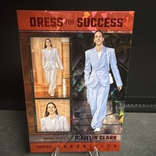 Panini 2025 WNBA Chronicled Caitlin Clark Dress for Success #70 Red Cracked Ice