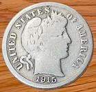 1915-S Barber Dime G (Good) 90% Silver