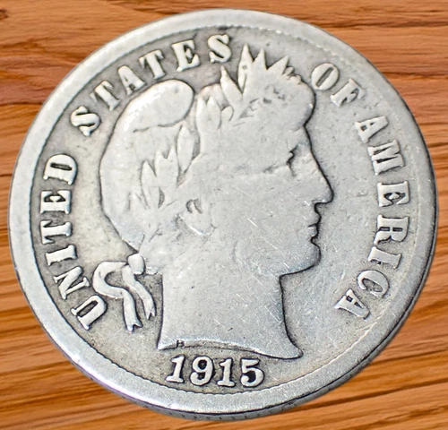1915-S Barber Dime G (Good) 90% Silver