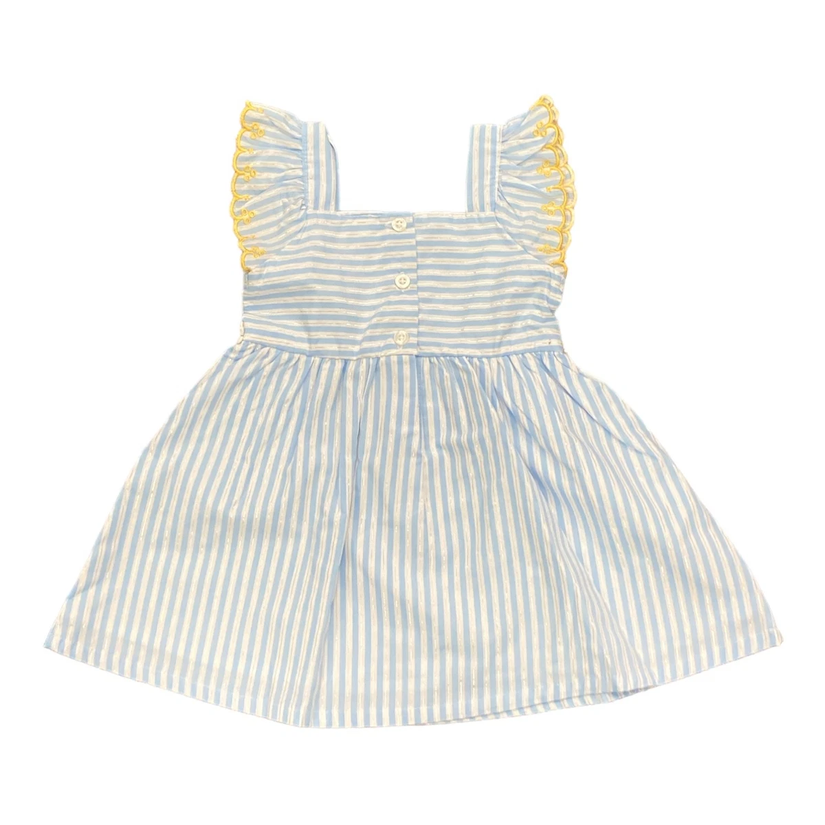 Member's Mark Girl's Off The Shoulder Fluttery Ruffle Stripe Woven Dress (6X)