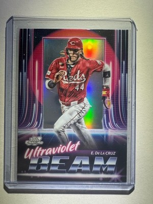 2025 Topps Cosmic Chrome Elly De La Cruz Ultraviolet Beam Refractor Reds