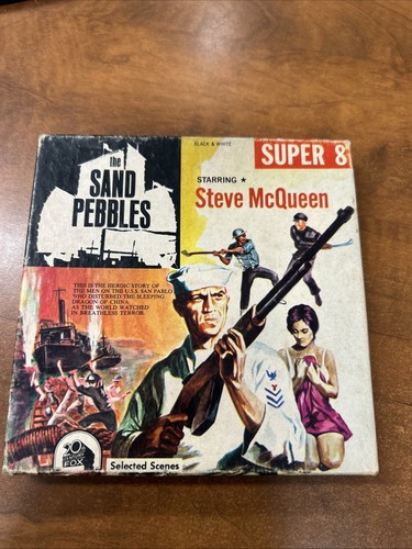Steve McQueen Vintage B/W Super 8 Film The Sand Pebbles PF13 Navy