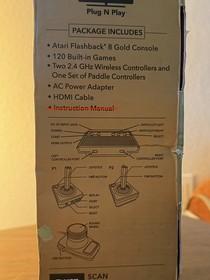 Atari Flashback 8 Gold Deluxe Game Console 40th Anniversary Edition - Tested CIB