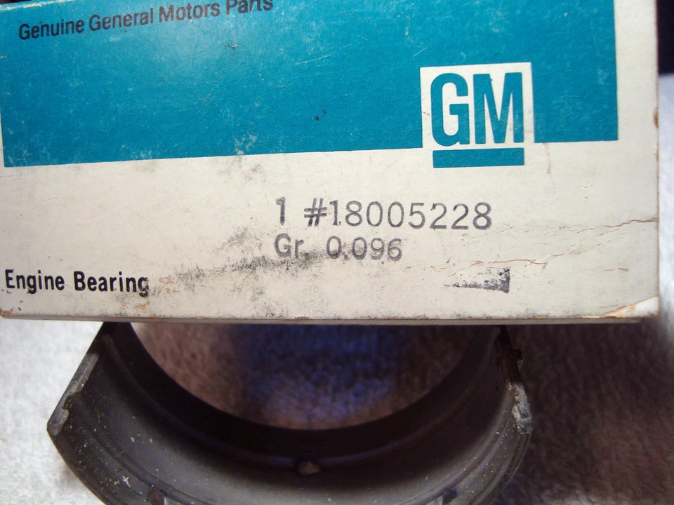 BEARING #4 Main NOS 18005228 Chevrolet 2.8L S10 S15 Jimmy Blazer 1982-1983 G6 - Image 2 of 2