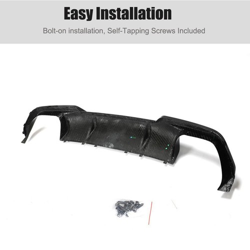 Difusor de parachoques trasero labio difusor de fibra de carbono seco para BMW G16 F93 M8 Gran Coupé 2019 + - Imagen 10 de 14
