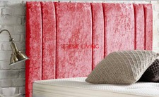 HEADBOARD DIVAN BED HEAD MILANO CRUSHED VELVET 24" - ALL SIZES & COLOURS