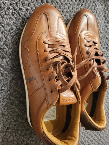 Polo Ralph Lauren Mens Leather Sneaker Train 85 Size 7 - Picture 5 of 12