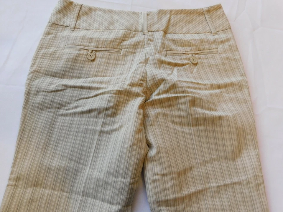 Pantalones Largos Charlotte Russe Para Mujer Junior Pantalones Talla 3 Rayas Lt Tan Usados en Excelente Condición Foto 4 de 4