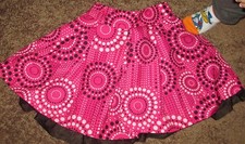 OshKosh Girls 5 Layered Pink/Black/White Layered Skirt NWOT SO CUTE 