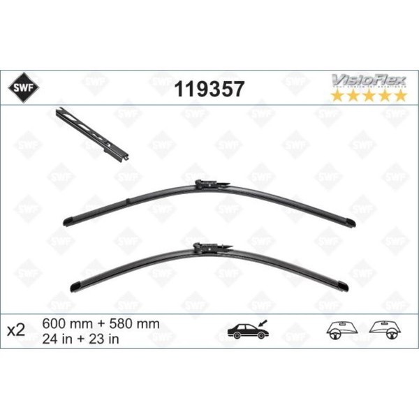Swf Wischblatt Scheibenwischer Vorne FüR Bmw 5Er Touring E61 Alpina B5 E60-image