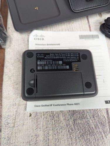 NEW Cisco CP-8831-MIC-WRLS Wireless Microphone Kit for IP Conference Phone 8831 - Picture 6 of 8