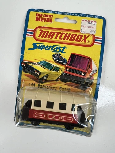 Vintage Matchbox Lesney  #44 Passenger Coach Train Railroad Car 1976 Toy Car