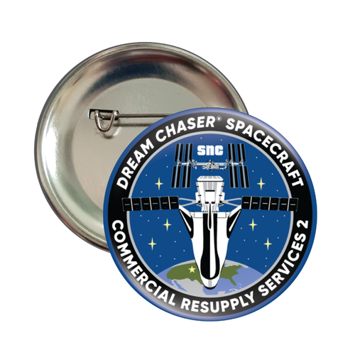 Dream Chaser Spacecraft Mission Patch Button Badge 58mm (2.25") CRS 2 - Picture 2 of 2