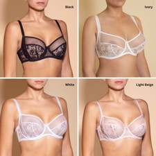 New Women's Soft Cup Bra with Sheer Design  Shante Lingerie