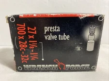 Vintage New Old Stock Wrench Force Presta Valve Tube 27” x 1-1/8 x 1-1/4” Taiwan