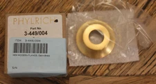 Phylrich Hex Modern Flange 3-449/004 Satin Brass NEW NIB